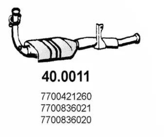 40.0011 ASSO Катализатор 40.0011 ASSO Катализатор