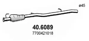40.6089 ASSO Средний глушитель выхлопных газов 40.6089 ASSO Средний глушитель выхлопных газов
