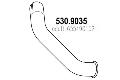 5309035 ASSO Труба выхлопного газа 5309035 ASSO Труба выхлопного газа