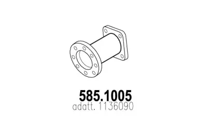 585.1005 ASSO Труба выхлопного газа 585.1005 ASSO Труба выхлопного газа