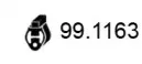 99.1163 ASSO Кронштейн, система выпуска ОГ 99.1163 ASSO Кронштейн, система выпуска ОГ