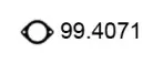 99.4071 ASSO Прокладка, труба выхлопного газа 99.4071 ASSO Прокладка, труба выхлопного газа