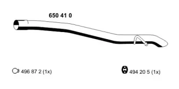 650410 ERNST Труба выхлопного газа 650410 ERNST Труба выхлопного газа