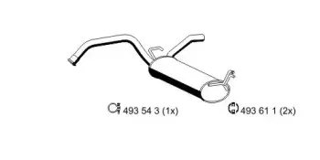 685009 ERNST Глушитель выхлопных газов конечный 685009 ERNST Глушитель выхлопных газов конечный