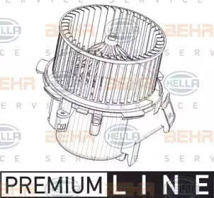 8EW 009 158-211 HELLA Вентилятор салона 8EW 009 158-211 HELLA Вентилятор салона