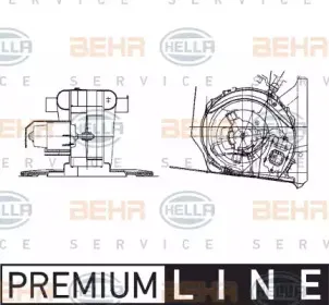 8EW 009 158-311 HELLA Вентилятор салона 8EW 009 158-311 HELLA Вентилятор салона