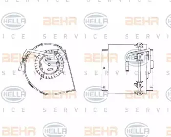 8EW 009 158-511 HELLA Вентилятор салона 8EW 009 158-511 HELLA Вентилятор салона