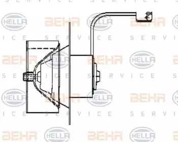 8EW 009 160-511 HELLA Вентилятор салона 8EW 009 160-511 HELLA Вентилятор салона