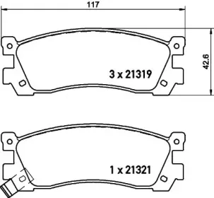8DB 355 029-881 HELLA Комплект тормозных колодок, дисковый тормоз 8DB 355 029-881 HELLA Комплект тормозных колодок, дисковый тормоз