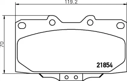 8DB 355 029-921 HELLA Комплект тормозных колодок, дисковый тормоз 8DB 355 029-921 HELLA Комплект тормозных колодок, дисковый тормоз