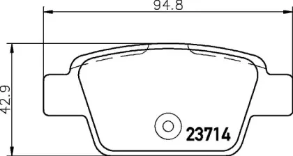8DB 355 018-851 HELLA Комплект тормозных колодок, дисковый тормоз 8DB 355 018-851 HELLA Комплект тормозных колодок, дисковый тормоз