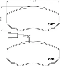 8DB 355 010-391 HELLA Комплект тормозных колодок, дисковый тормоз 8DB 355 010-391 HELLA Комплект тормозных колодок, дисковый тормоз