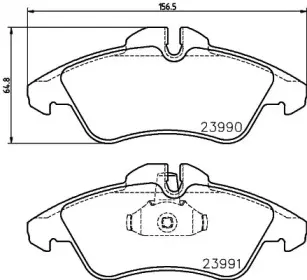 8DB 355 014-481 HELLA Комплект тормозных колодок, дисковый тормоз 8DB 355 014-481 HELLA Комплект тормозных колодок, дисковый тормоз