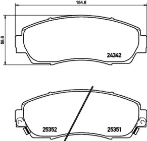 8DB 355 028-451 HELLA Комплект тормозных колодок, дисковый тормоз 8DB 355 028-451 HELLA Комплект тормозных колодок, дисковый тормоз