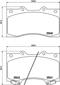 8DB 355 019-531 HELLA Комплект тормозных колодок, дисковый тормоз 8DB 355 019-531 HELLA Комплект тормозных колодок, дисковый тормоз