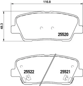 8DB 355 028-901 HELLA Комплект тормозных колодок, дисковый тормоз 8DB 355 028-901 HELLA Комплект тормозных колодок, дисковый тормоз