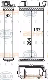 8FH 351 000-531 HELLA Теплообменник, отопление салона 8FH 351 000-531 HELLA Теплообменник, отопление салона