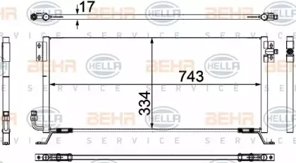 8FC 351 024-111 HELLA Конденсатор, кондиционер 8FC 351 024-111 HELLA Конденсатор, кондиционер