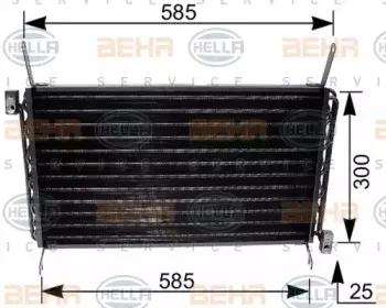 8FC 351 035-671 HELLA Конденсатор, кондиционер 8FC 351 035-671 HELLA Конденсатор, кондиционер