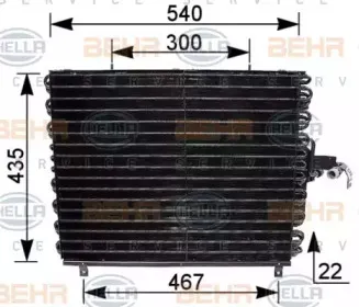 8FC 351 035-771 HELLA Конденсатор, кондиционер 8FC 351 035-771 HELLA Конденсатор, кондиционер
