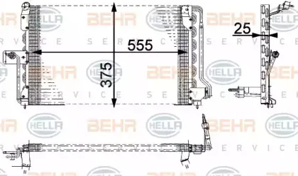 8FC 351 036-021 HELLA Конденсатор, кондиционер 8FC 351 036-021 HELLA Конденсатор, кондиционер