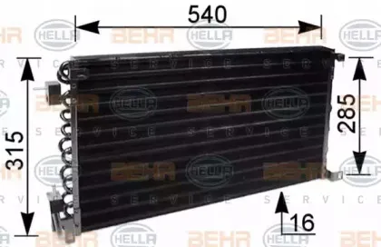 8FC 351 036-041 HELLA Конденсатор, кондиционер 8FC 351 036-041 HELLA Конденсатор, кондиционер