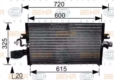 8FC 351 036-501 HELLA Конденсатор, кондиционер 8FC 351 036-501 HELLA Конденсатор, кондиционер