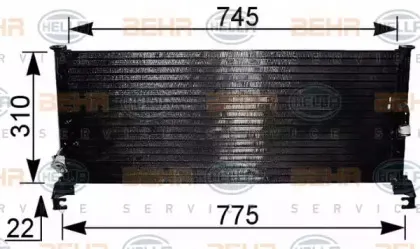 8FC 351 036-631 HELLA Конденсатор, кондиционер 8FC 351 036-631 HELLA Конденсатор, кондиционер