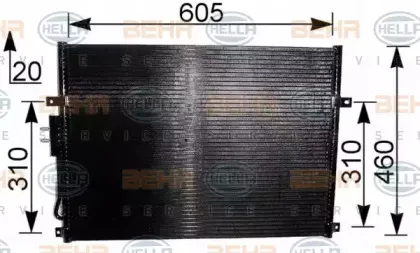 8FC 351 037-481 HELLA Конденсатор, кондиционер 8FC 351 037-481 HELLA Конденсатор, кондиционер