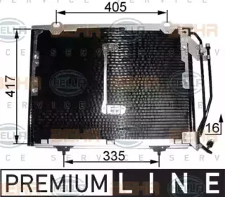 8FC 351 038-461 HELLA Конденсатор, кондиционер 8FC 351 038-461 HELLA Конденсатор, кондиционер