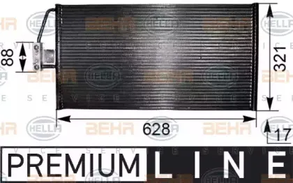 8FC 351 038-801 HELLA Конденсатор, кондиционер 8FC 351 038-801 HELLA Конденсатор, кондиционер