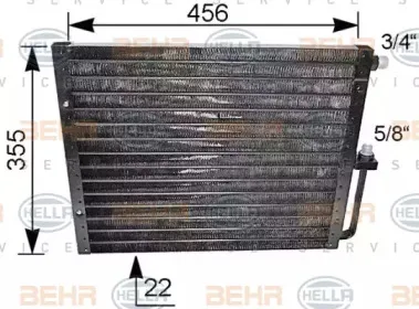 8FC 351 039-011 HELLA Конденсатор, кондиционер 8FC 351 039-011 HELLA Конденсатор, кондиционер