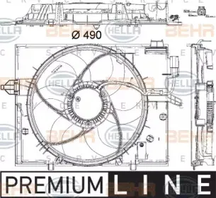 8EW 351 040-431 HELLA Вентилятор, охлаждение двигателя 8EW 351 040-431 HELLA Вентилятор, охлаждение двигателя
