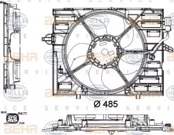 8EW 351 040-441 HELLA Вентилятор, охлаждение двигателя 8EW 351 040-441 HELLA Вентилятор, охлаждение двигателя