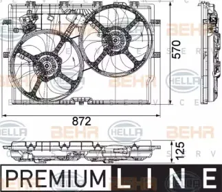 8EW 351 040-621 HELLA Вентилятор, охлаждение двигателя 8EW 351 040-621 HELLA Вентилятор, охлаждение двигателя