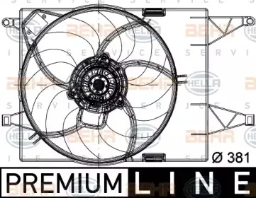 8EW 351 041-031 HELLA Вентилятор, охлаждение двигателя 8EW 351 041-031 HELLA Вентилятор, охлаждение двигателя