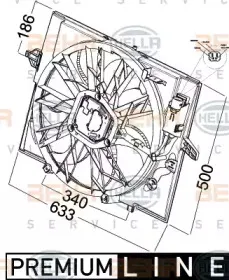 8EW 351 041-271 HELLA Вентилятор, охлаждение двигателя 8EW 351 041-271 HELLA Вентилятор, охлаждение двигателя