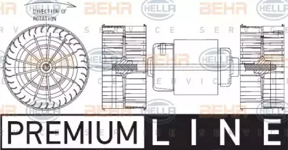 8EW 351 043-381 HELLA Вентилятор салона 8EW 351 043-381 HELLA Вентилятор салона