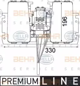 8EW 351 104-031 HELLA Вентилятор салона 8EW 351 104-031 HELLA Вентилятор салона