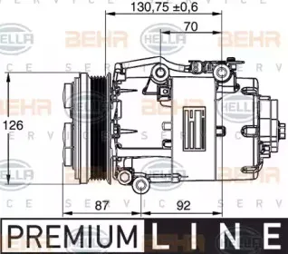 8FK 351 113-441 HELLA Компрессор, кондиционер 8FK 351 113-441 HELLA Компрессор, кондиционер