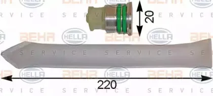 8FT 351 193-111 HELLA Осушитель, кондиционер 8FT 351 193-111 HELLA Осушитель, кондиционер
