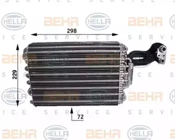 8FV 351 210-091 HELLA Испаритель, кондиционер 8FV 351 210-091 HELLA Испаритель, кондиционер