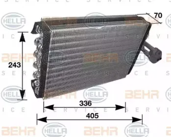 8FV 351 210-281 HELLA Испаритель, кондиционер 8FV 351 210-281 HELLA Испаритель, кондиционер