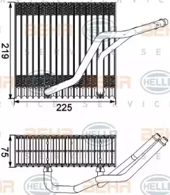 8FV 351 210-541 HELLA Испаритель, кондиционер 8FV 351 210-541 HELLA Испаритель, кондиционер