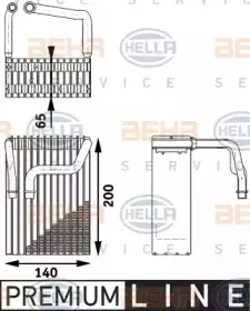 8FV 351 211-361 HELLA Испаритель, кондиционер 8FV 351 211-361 HELLA Испаритель, кондиционер