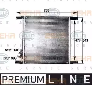8FC 351 300-041 HELLA Конденсатор, кондиционер 8FC 351 300-041 HELLA Конденсатор, кондиционер