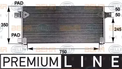 8FC 351 300-121 HELLA Конденсатор, кондиционер 8FC 351 300-121 HELLA Конденсатор, кондиционер