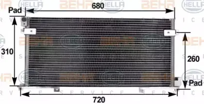 8FC 351 300-211 HELLA Конденсатор, кондиционер 8FC 351 300-211 HELLA Конденсатор, кондиционер