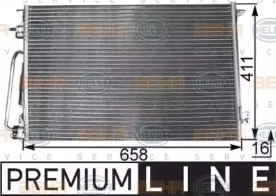 8FC 351 300-311 HELLA Конденсатор, кондиционер 8FC 351 300-311 HELLA Конденсатор, кондиционер