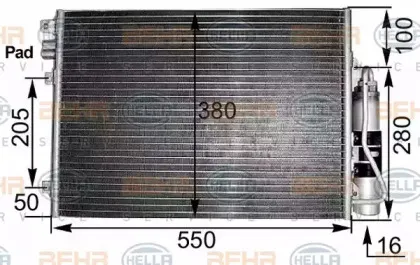 8FC 351 300-491 HELLA Конденсатор, кондиционер 8FC 351 300-491 HELLA Конденсатор, кондиционер